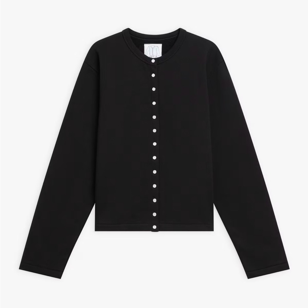 New York & Company Black Button-Down Shirt